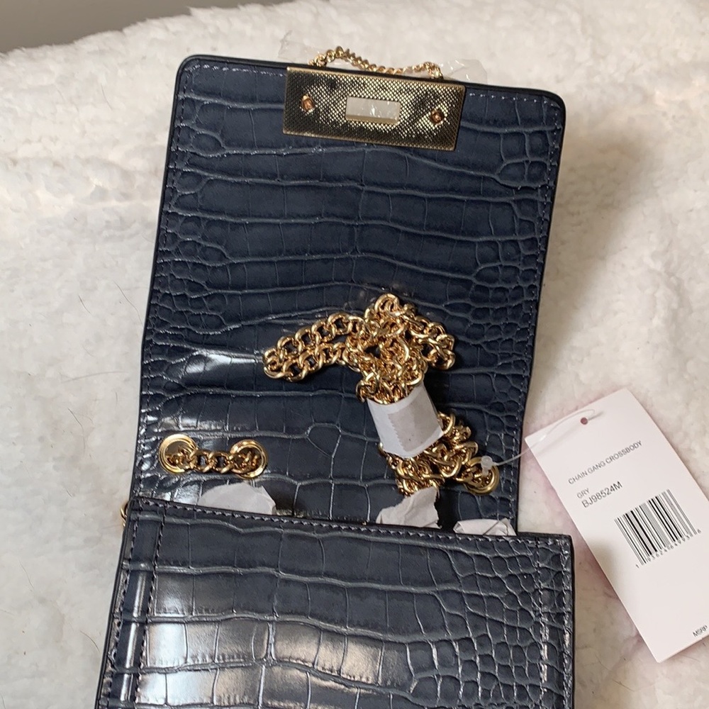 🌸 Betsey Johnson chain gang crossbody gray - Picture 7 of 10